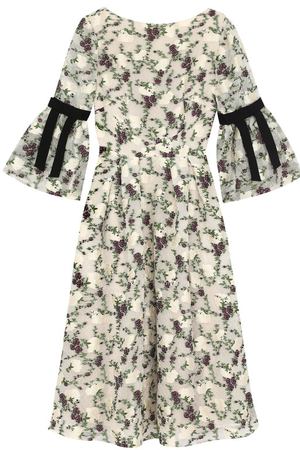 Приталенное платье-миди с цветочным принтом Erdem Erdem PF17_20785G0F