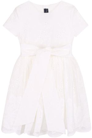 Кружевное платье-миди с широким поясом Oscar de la Renta Oscar De La Renta 18SG699C0T