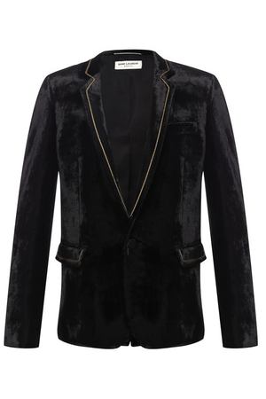 Однобортный пиджак из смеси вискозы и шелка Saint Laurent Saint Laurent 530750/Y103T