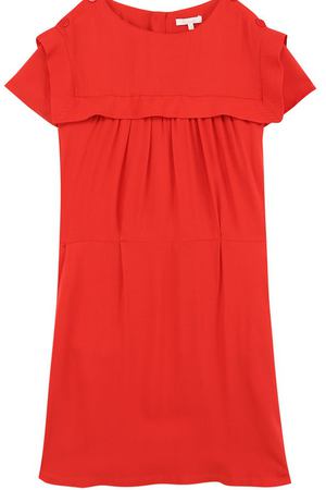 Мини-платье из вискозы с эластичным поясом Chloé Chloe C12670/14A вариант 2 купить с доставкой