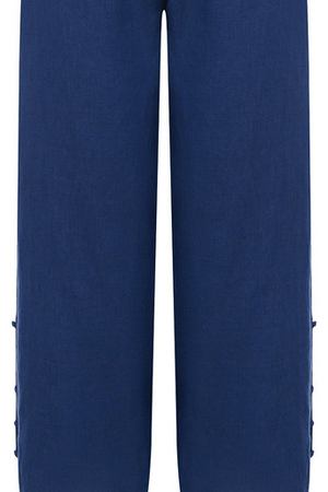 Однотонные льняные брюки с карманами 120% Lino 120% Lino N1W2329/0253/000