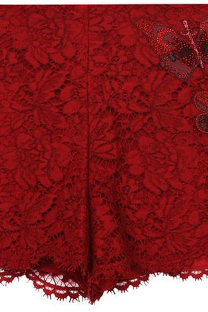 Кружевные мини-шорты из смеси хлопка и вискозы Valentino Valentino PB3RF0E7/1EC