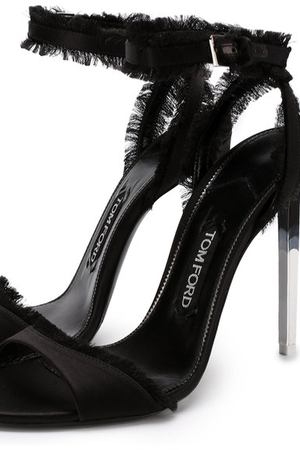 Шелковые босоножки Frayed на шпильке Tom Ford Tom Ford W2262D-SDY вариант 2