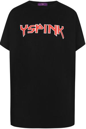 Удлиненная хлопковая футболка свободного кроя Yohji Yamamoto Yohji Yamamoto YQ-T41-035