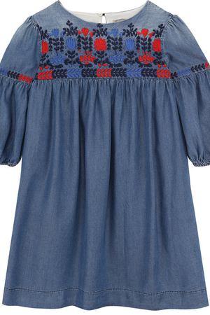 Мини-платье свободного кроя с вышивкой Ermanno Scervino Ermanno Scervino 42 I AB15/10-16 купить с доставкой