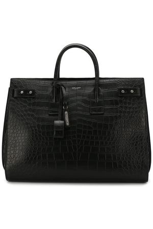 Кожаная сумка-тоут Sac de Jour с тиснением Saint Laurent Saint Laurent 478172/DZE0E