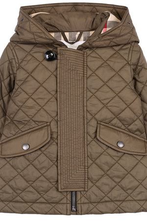 Стеганая куртка с капюшоном Burberry Burberry 4063341 купить с доставкой