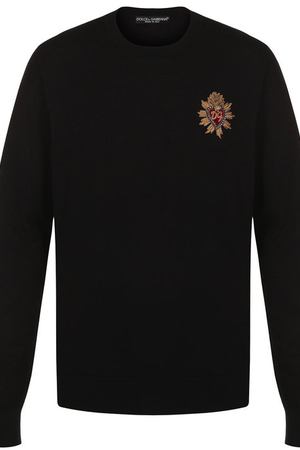 Хлопковый джемпер с вышивкой Dolce & Gabbana Dolce & Gabbana GX072Z/JACAP