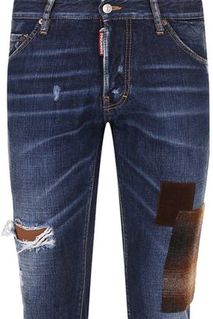 Джинсы прямого кроя с потертостями Dsquared2 Dsquared2 S71LB0565/S30309