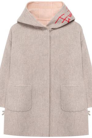 Шерстяное пальто с капюшоном Emilio Pucci Emilio Pucci 9J2040/JB290/10-14 купить с доставкой