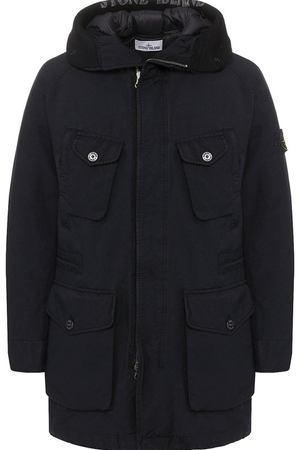 Утепленная парка на молнии с капюшоном Stone Island Stone Island 691571449