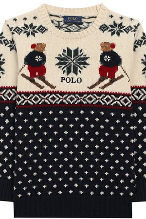 Пуловер из смеси хлопка и шерсти Polo Ralph Lauren Polo Ralph Lauren 322711960