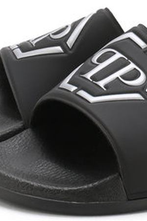 Резиновые шлепанцы с логотипом бренда Philipp Plein Philipp Plein P18S WSA0154 PXV025N вариант 2