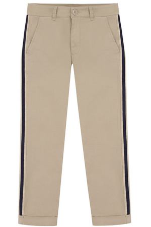 Хлопковые брюки с лампасами Moncler Enfant Moncler D1-954-11023-90-5499B/8-10A купить с доставкой
