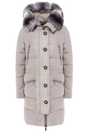 Кашемировый пуховик с меховой отделкой Moorer Moorer MEISSA/FUR-CIL