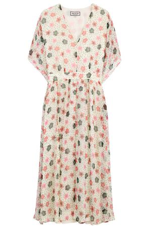 Приталенное шелковое платье с цветочным принтом Paul&Joe Paul&Joe HGYSLAINE вариант 2