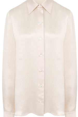 Атласная блуза прямого кроя Lanvin Lanvin RW-T06119-3509-E17 купить с доставкой