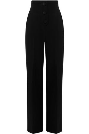 Шерстяные брюки с завышенной талией Givenchy Givenchy BW509T11BN вариант 2 купить с доставкой