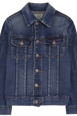 Джинсовая куртка с аппликацией и вышивкой Polo Ralph Lauren Polo Ralph Lauren 313694920