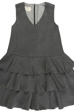 Платье А-силуэта с оборками без рукавов Caf Caf 326-FP/6A-8A
