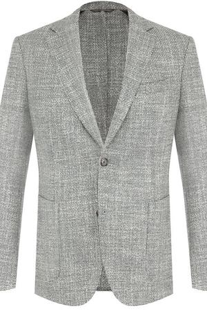 Однобортный пиджак из смеси шерсти и шелка BOSS Boss Hugo Boss 50394388 купить с доставкой