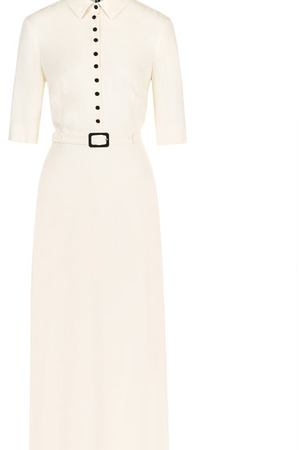 Шелковое платье-рубашка с коротким рукавом Tegin Tegin SD1808 вариант 2 купить с доставкой