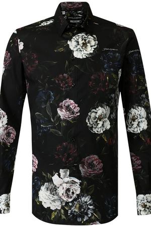 Хлопковая рубашка с воротником кент Dolce & Gabbana Dolce & Gabbana G5EJ1T/FS5HH