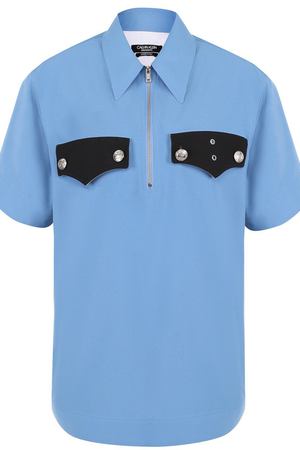 Блуза с коротким рукавом и контрастной отделкой CALVIN KLEIN 205W39NYC Calvin Klein 205W39nyc 81WWTB20/P026A вариант 2 купить с доставкой