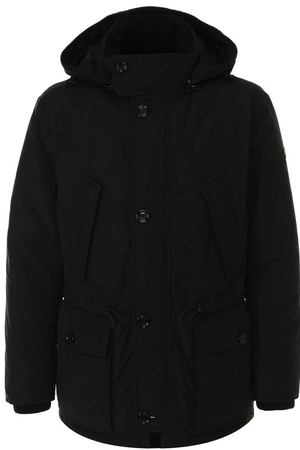 Утепленная хлопковая куртка на молнии с капюшоном BOSS Boss Hugo Boss 50393911