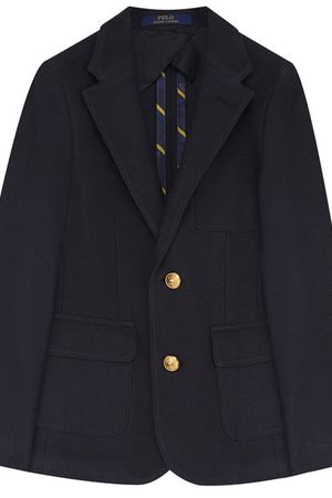 Хлопковый пиджак на двух пуговицах Polo Ralph Lauren Polo Ralph Lauren 351693702 купить с доставкой