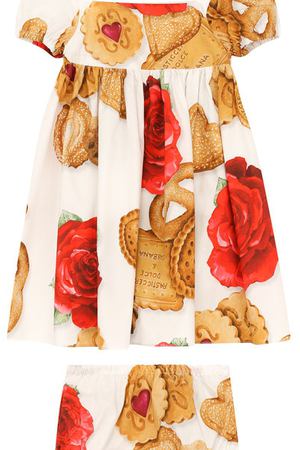 Хлопковый комплект из платья и трусов Dolce & Gabbana Dolce & Gabbana L29D46/FS58H купить с доставкой