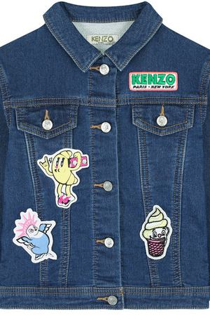 Джинсовая куртка с аппликациями Kenzo Kenzo KL41008/3A-6A купить с доставкой