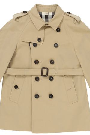 Двубортный плащ с поясом Burberry Burberry 3950388