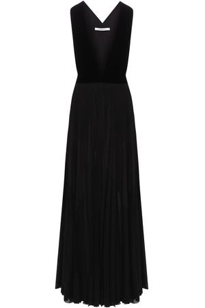 Шелковое платье-макси с глубоким вырезом Givenchy Givenchy BW20A910R4 вариант 2 купить с доставкой