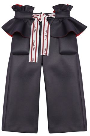Укороченные брюки с оборками и контрастным бантом Fendi Fendi JFF083/A19C/2A-5A