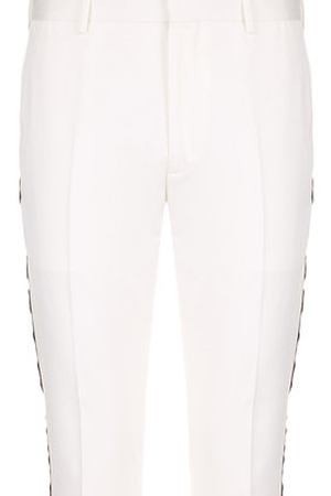 Хлопковые брюки прямого кроя с контрастными лампасами CALVIN KLEIN 205W39NYC Calvin Klein 205W39nyc 81MWPA12/C163