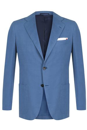 Однобортный хлопковый пиджак Kiton Kiton UG81H0622202000 вариант 2