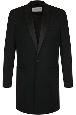 Однобортное шерстяное пальто Saint Laurent Saint Laurent 530755/Y512W вариант 2