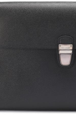 Кожаная папка для бумаг с внешним карманом на молнии Dolce & Gabbana Dolce & Gabbana 0115/BM1340/A1001 купить с доставкой