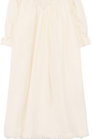 Шелковое платье свободного кроя с кружевной отделкой Dolce & Gabbana Dolce & Gabbana L0EG05/FU1H7