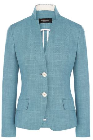 Приталенный жакет из смеси шелка и шерсти Kiton Kiton D30510K09P75