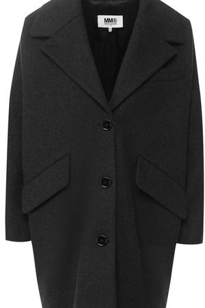 Шерстяное пальто с отложным воротником Mm6 MM6 Maison Margiela S52AA0060/S47852