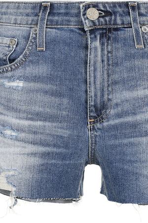 Джинсовые мини-шорты с потертостями Ag AG Jeans LED1810-RH/16Y-IDD вариант 2