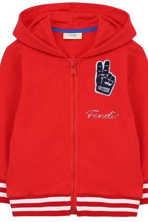 Хлопковый кардиган на молнии с капюшоном Fendi Fendi JMH064/8RA/6A-8A вариант 2