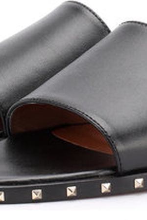 Кожаные шлепанцы Valentino Garavani Soul Rockstud с заклепками Valentino Valentino MW2S0B40/BXD купить с доставкой