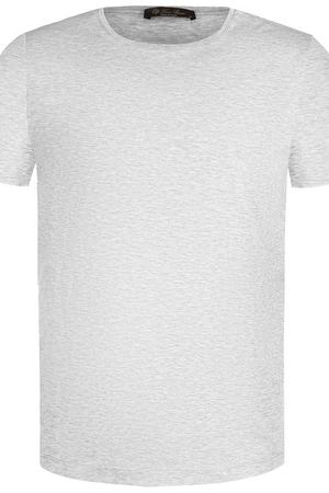 Хлопковая футболка с круглым вырезом Loro Piana Loro Piana FAG3711