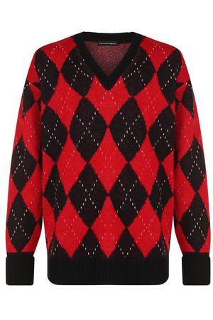 Шерстяной пуловер с принтом Alexander McQueen Alexander McQueen 534382/Q1WQH