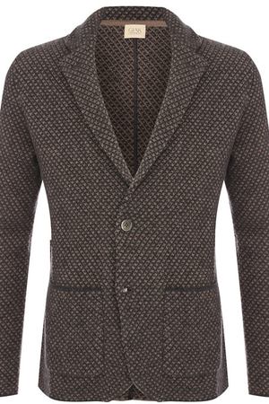 Однобортный шерстяной пиджак Sartoria Latorre Sartoria Latorre KNIT MA102 купить с доставкой