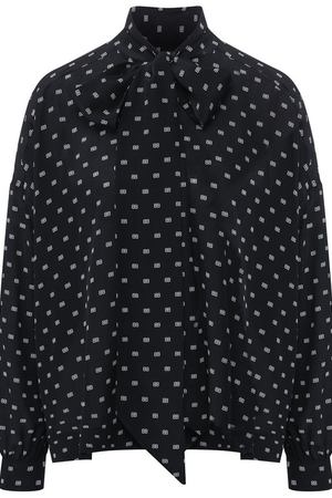 Шелковая блуза с воротником аскот Balenciaga Balenciaga 482308/TYA65