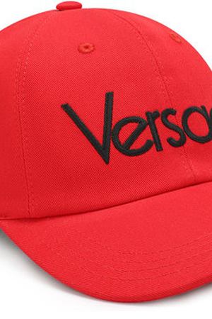 Хлопковая бейсболка с логотипом бренда Versace Versace ICAP004/IT02466